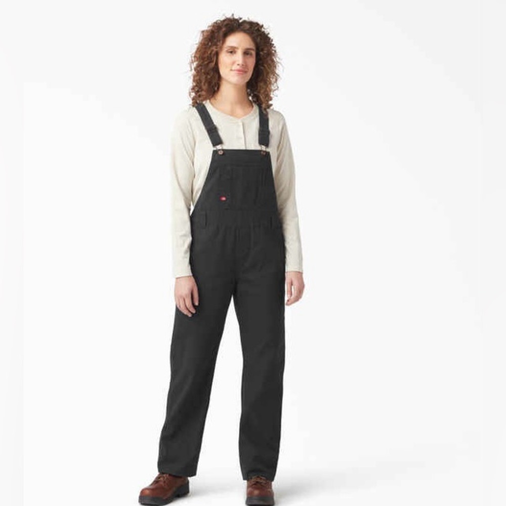 Dickies Women's Black Overalls Black Size Medium